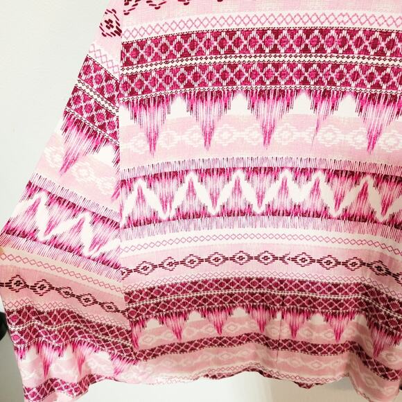 Style & Co New tribal Aztec stripe print sleeveless flowy swing dress size XS - Picture 3 of 9